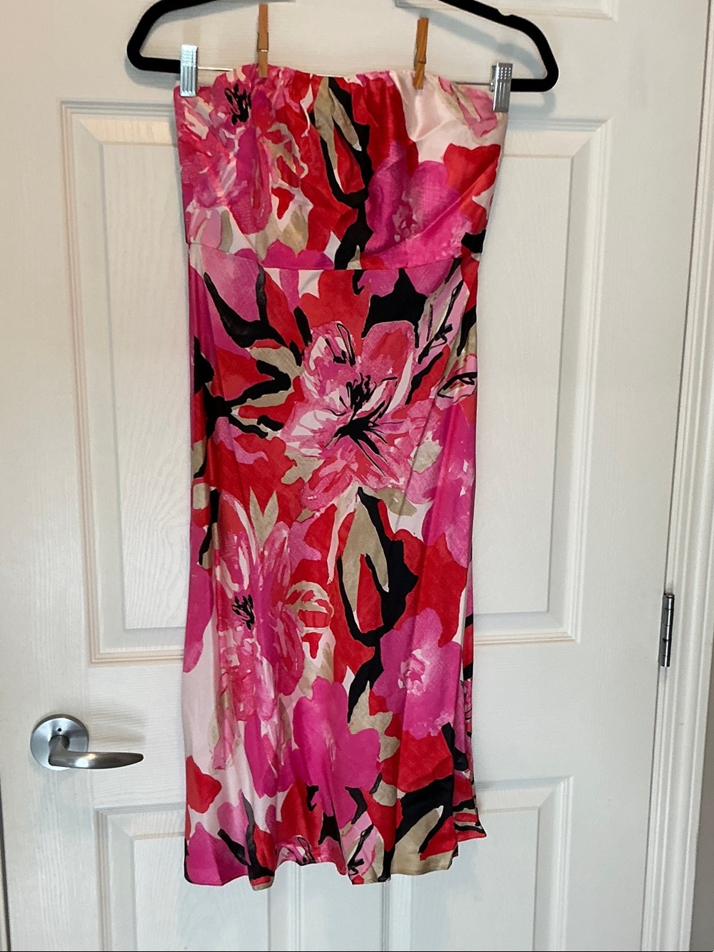 Vintage BR silk strapless dress